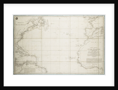 A general chart of the Atlantic Ocean north of the Equator by Deposito Hidrografico