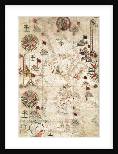Chart of Mediterranean Sea, with part of the Black Sea by Placido Caloiro y Oliva