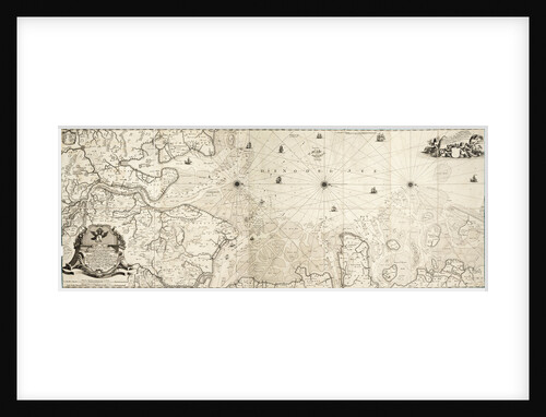 Chart of the North Sea by Cornelius Martin Wohlers
