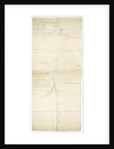 Sketch of communication from York on Lake Ontario to Glouscester [sic] or Machidash Bay Lake Huron taken by Lieut.t Pilkington of the Roy.l Engineers and Alex.r Aitken Deputy Surveyor in October 1793. by Robert Pilkington; Alexander Aitken