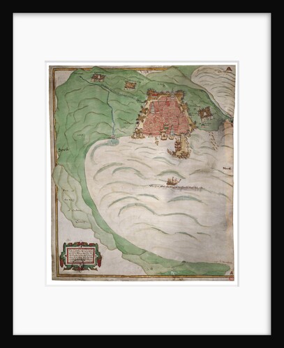 Chart of Algiers Bay, 1620 by Robert Norton