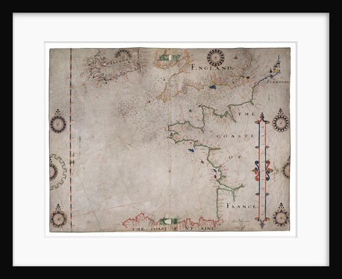 Map of Bay of Biscay and English Channel by Thomas Hood