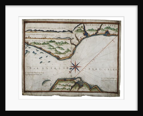 Chart of Dover Strait by Luis Teixeira