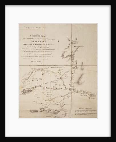 A military chart of the marches and encampments of the grand army commanded by Major General Medows from the 26th May to the 14th December 1790 by C. Mackenzie