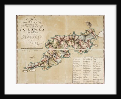 Plan of Tortola from survey by George King by George King