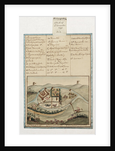 Seringapatam, attack of Lord Cornwallis by Unknown