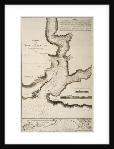 A survey of Fowey Harbour by Joshua Thomas Austen