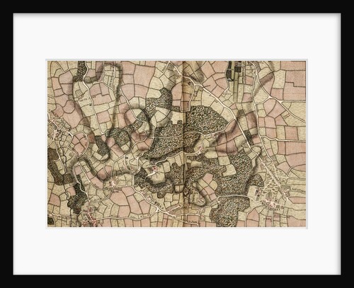 Map of Mottingham, Bromley and Chislehurst by John Rocque