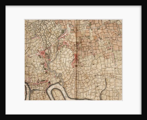 Map of Bow, Stratford, Blackwall and Plaistow by John Rocque