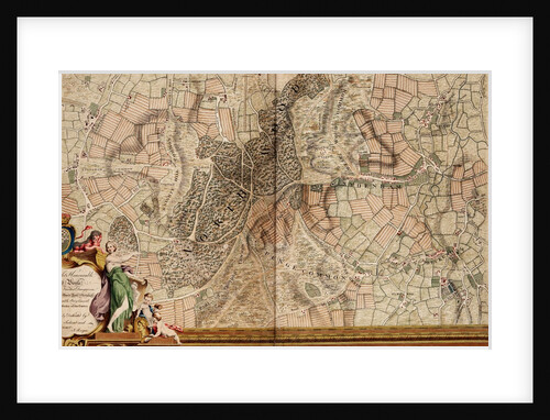 Map of Streatham, Croydon and Sydenham by John Rocque