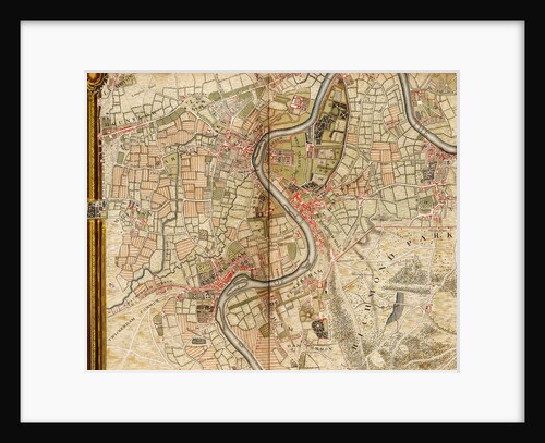Map of Hounslow, Twickenham and Richmond by John Rocque