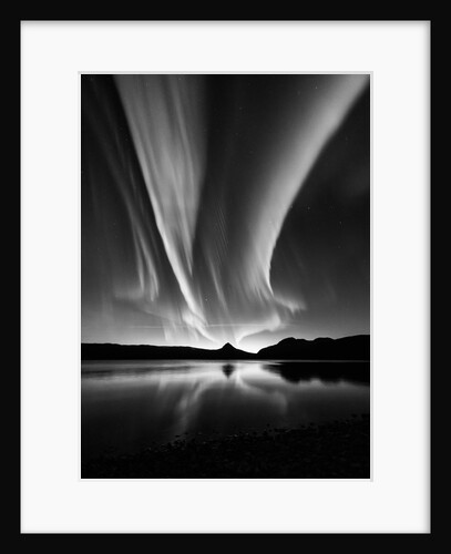 Black and White Aurora by Kolbein Svensson