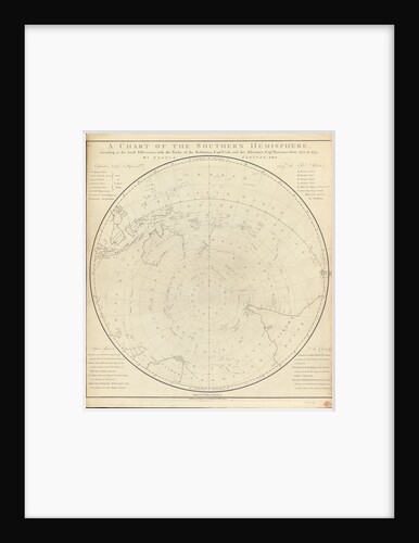 Chart of the southern hemisphere, post Cook by Georg Forster