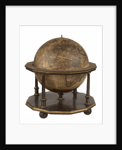 Terrestrial table globe by unknown