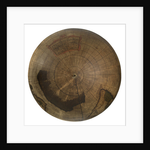 Terrestrial table globe by unknown