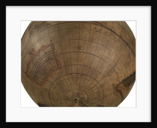 Terrestrial table globe by unknown