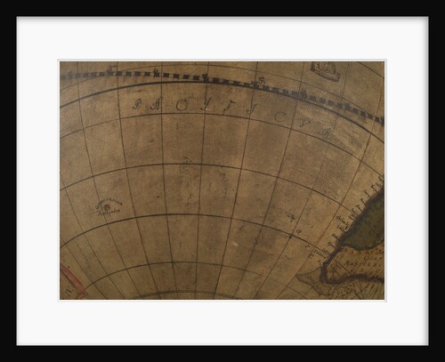 Terrestrial table globe by unknown
