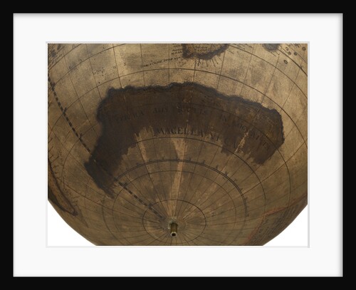 Terrestrial table globe by unknown