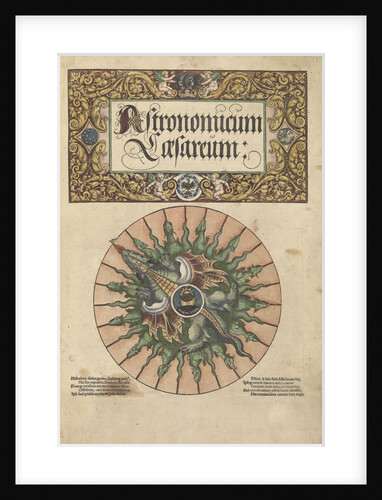Frontispiece of 'Astronomicum Caesareum', 1540 by unknown