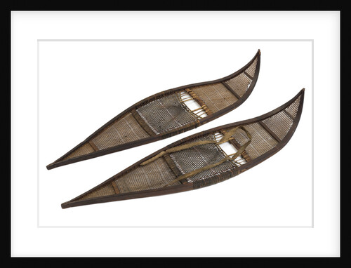 Pair of snow shoes by unknown