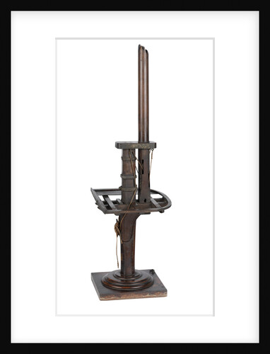Mast with platform and topmast by unknown
