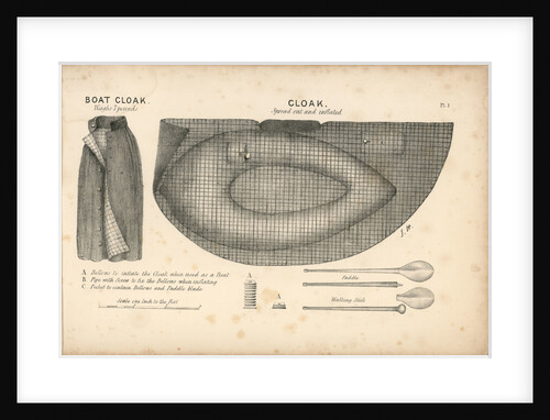 The boat-cloak or cloak boat...invented by Peter Halkett, R.N. by Peter Halkett
