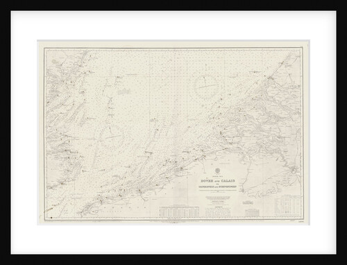 Chart of area from Dover and Calais to Orfordness by unknown