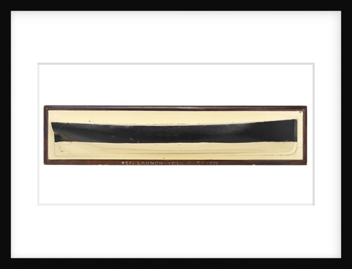 Model of a ship's launch by unknown