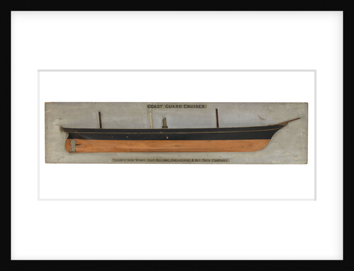 Model of a coast guard cruiser by unknown