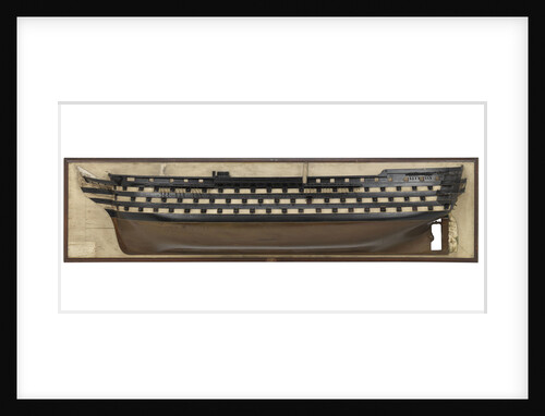 Half block model of HMS 'Marlborough' (1855) by unknown