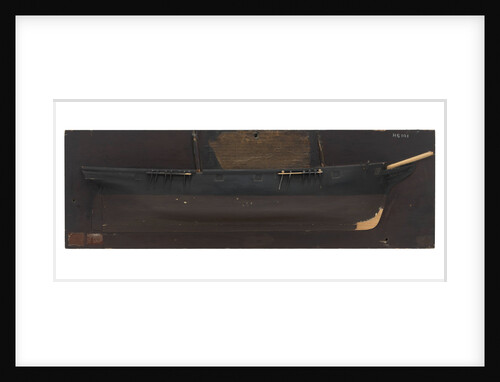 Half block model of a proposed 16-gun 6th rate sloop by unknown