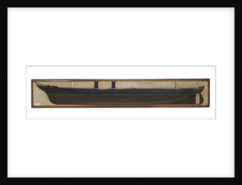 Half block design model of HMS 'Warrior' (1860), scale 1:48 by unknown