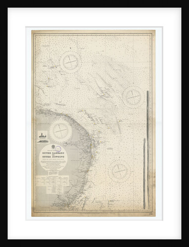 England-East Coast. Outer Gabbard to Outer Dowsing by British Admiralty