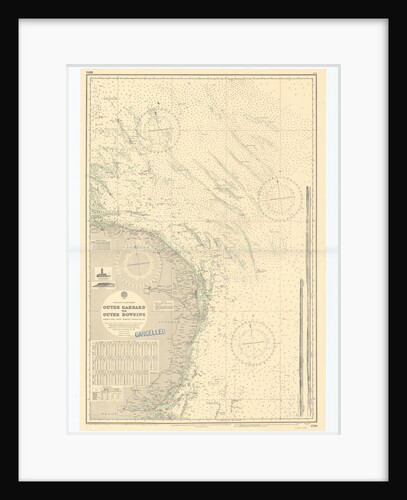 England-East Coast. Outer Gabbard to Outer Dowsing by British Admiralty