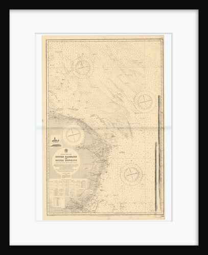 England-East Coast. Outer Gabbard to Outer Dowsing by British Admiralty