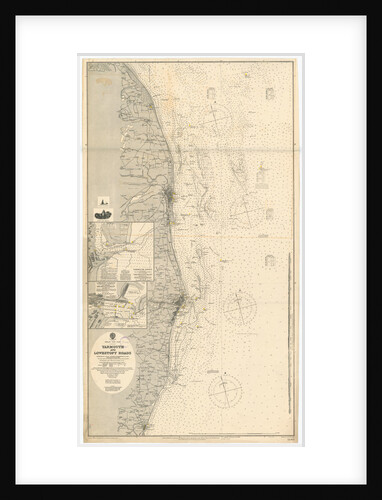 Yarmouth and Lowestoft by British Admiralty
