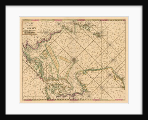 Chart of the North Sea: Norway to the Dover Straits by Mount & Page