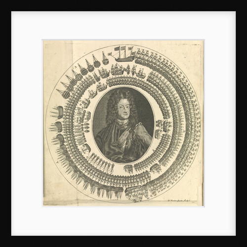 George I with his fleet circling around him by unknown
