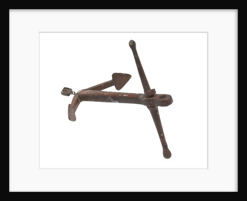 Iron stock anchor by unknown
