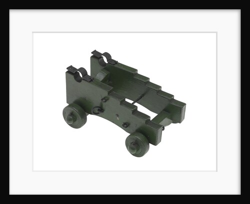 Gun carriage model by unknown