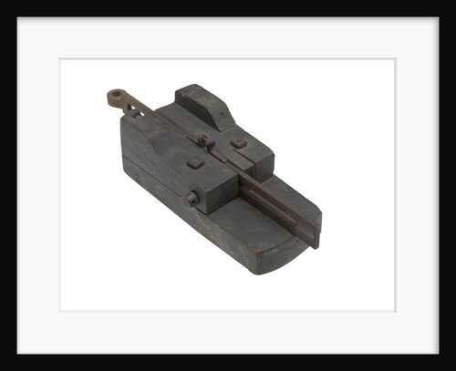 Ordnance model; Gun carriage model by unknown