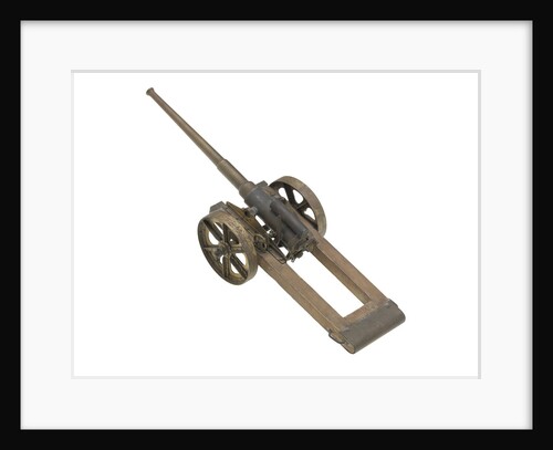 Gun model; Field Gun by unknown