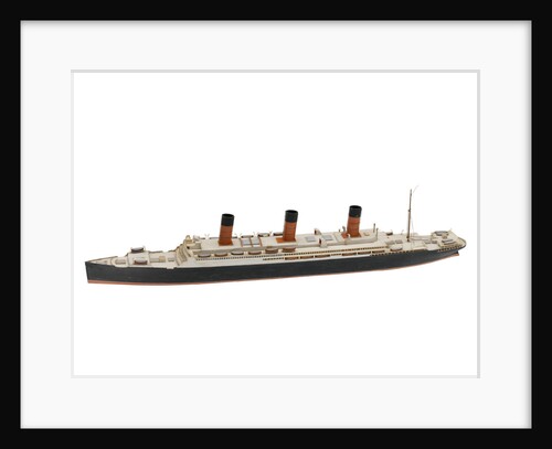 Waterline model; Miniature model by Reginald Carpenter