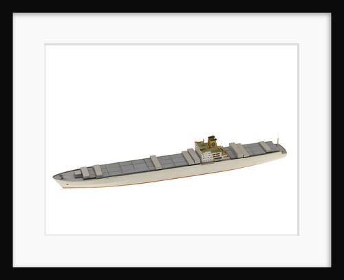 Waterline model; Miniature model by Reginald Carpenter