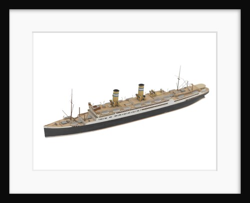 Waterline model; Miniature model by Reginald Carpenter