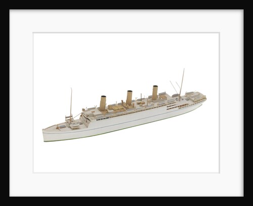 Waterline model; Miniature model by Reginald Carpenter