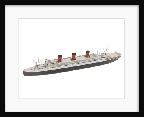 Waterline model; Miniature model by Reginald Carpenter