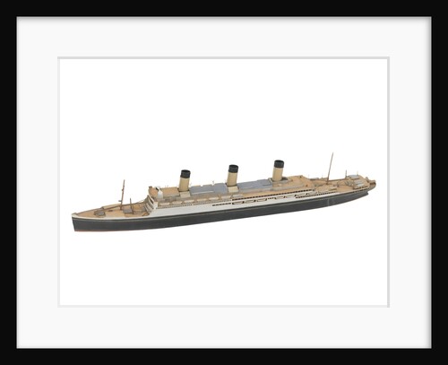 Waterline model; Miniature model by Reginald Carpenter