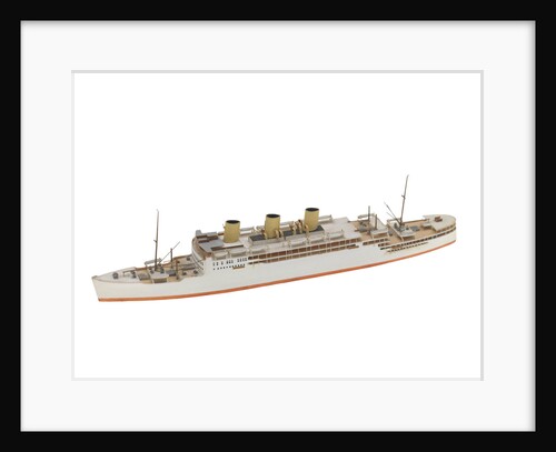 Waterline model; Miniature model by Reginald Carpenter