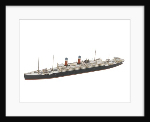 Waterline model; Miniature model by Reginald Carpenter